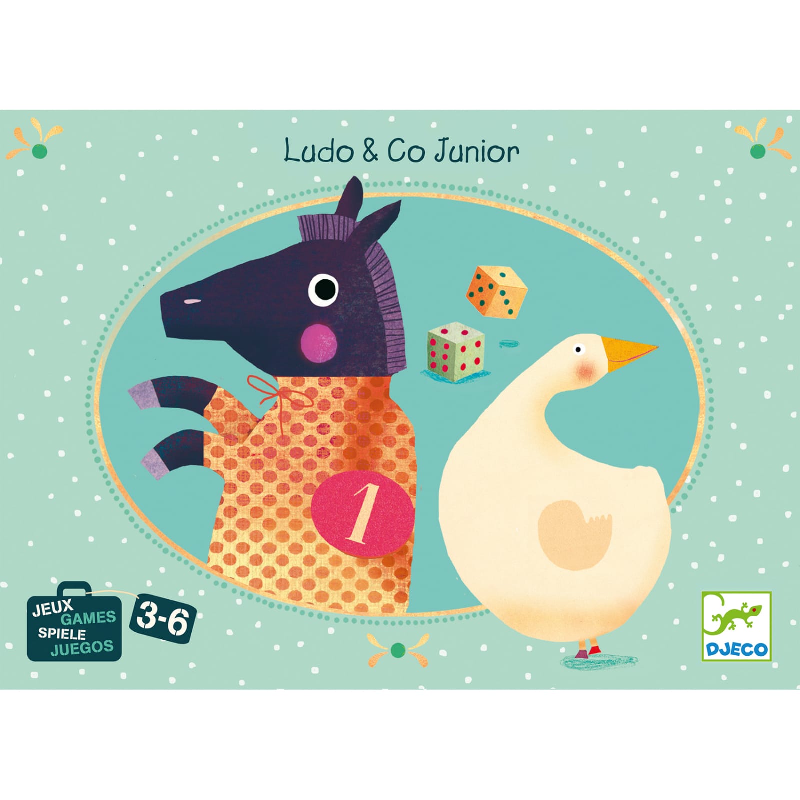 Jocuri clasice Ludo & Co Junior, Djeco, 2-3 ani + [1]