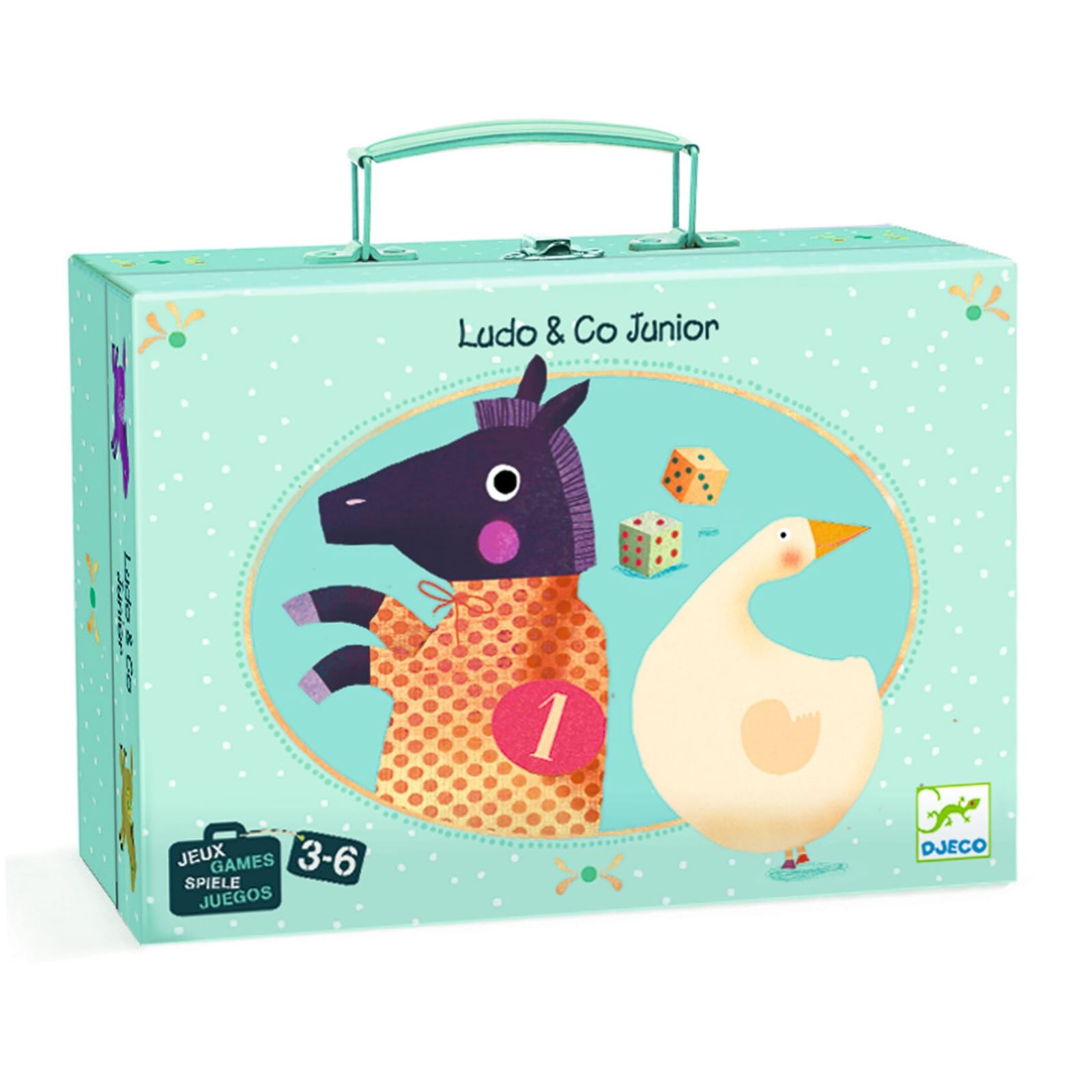 Jocuri clasice Ludo & Co Junior, Djeco, 2-3 ani + [5]