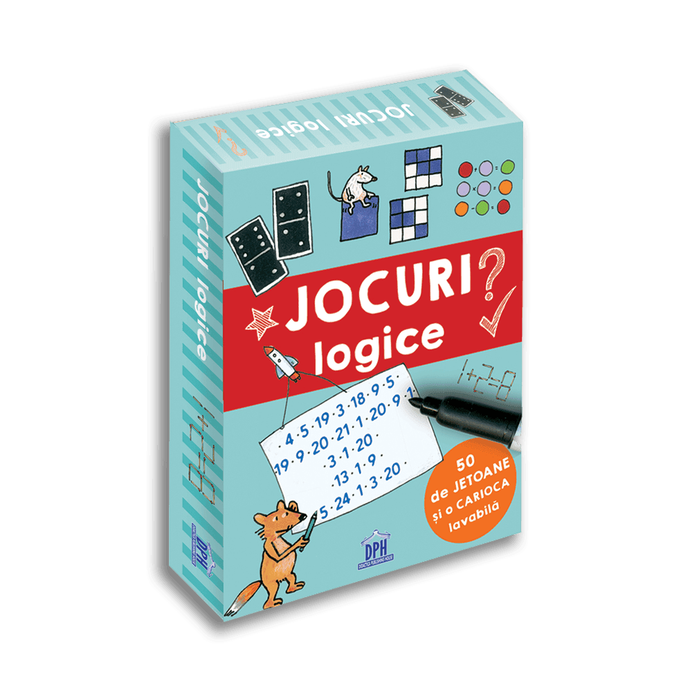 Gradinita si scoala - Jocuri logice - 50 de jetoane