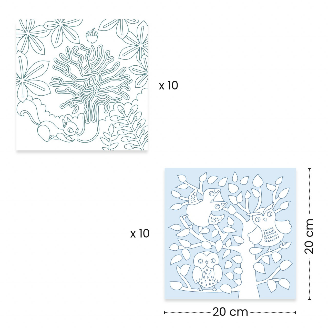 Jocuri si planse de colorat Padure, Djeco, 3 - 6 ani [2]