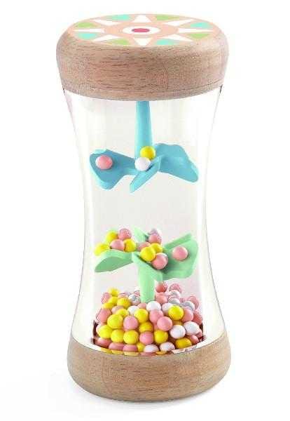 Jocuri de indemanare - Jucarie bebe Ploaie colorata-Babyplui, Djeco, 0-1 ani +
