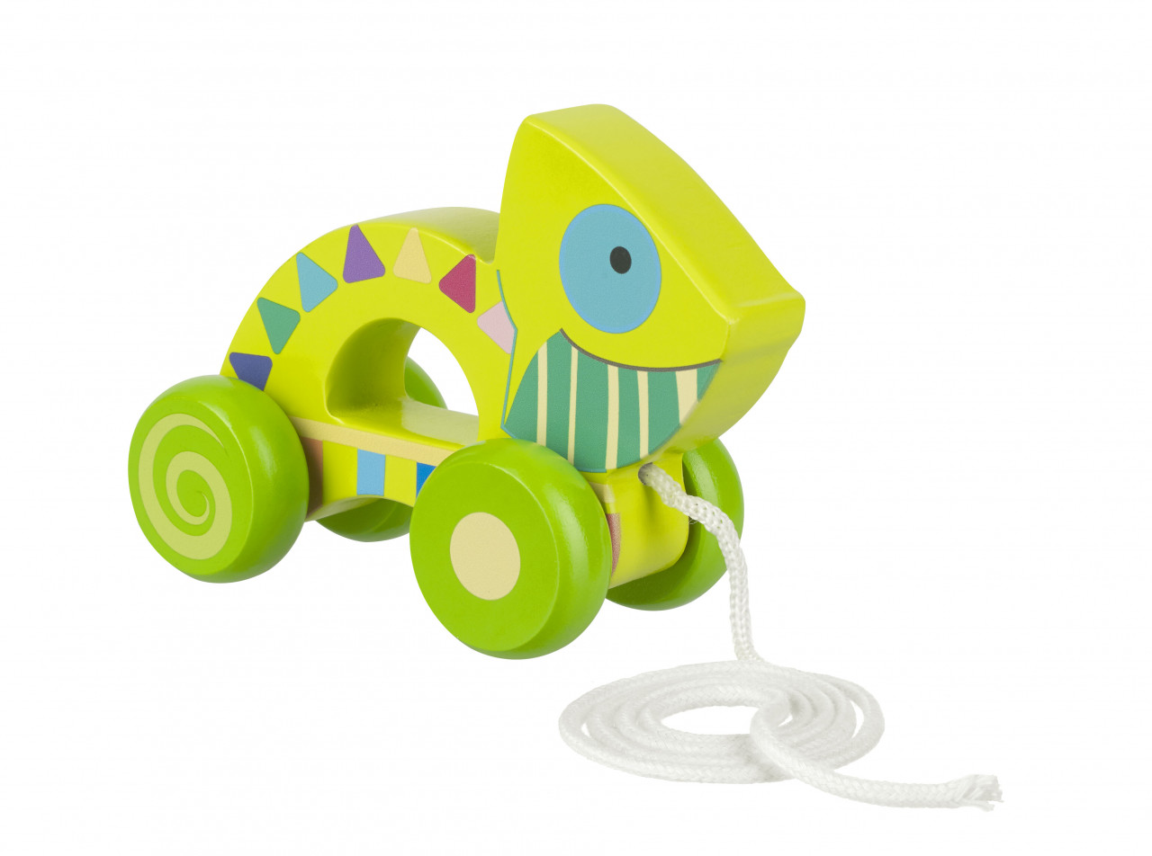 Jucarie de tras cameleon, Orange Tree Toys, 1 - 3 ani [3]