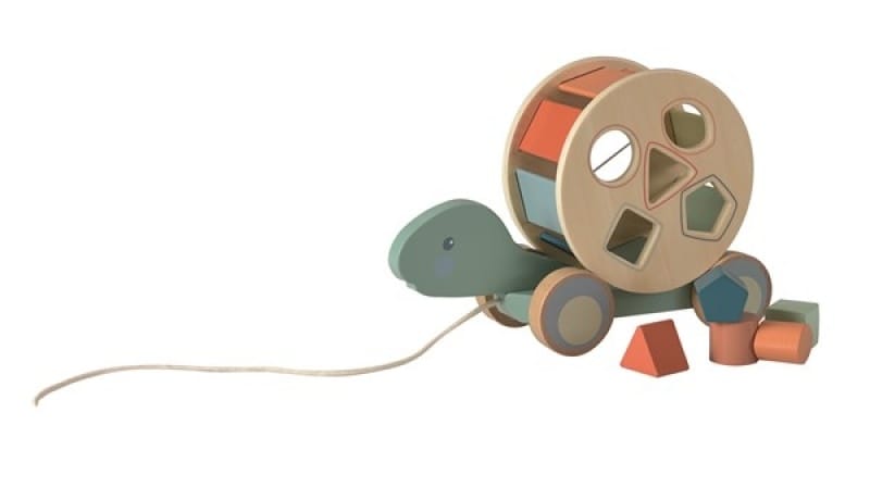 Jucarii si jocuri copii - Jucarie de tras cu forme geometrice, Egmont toys, 0-1 ani +