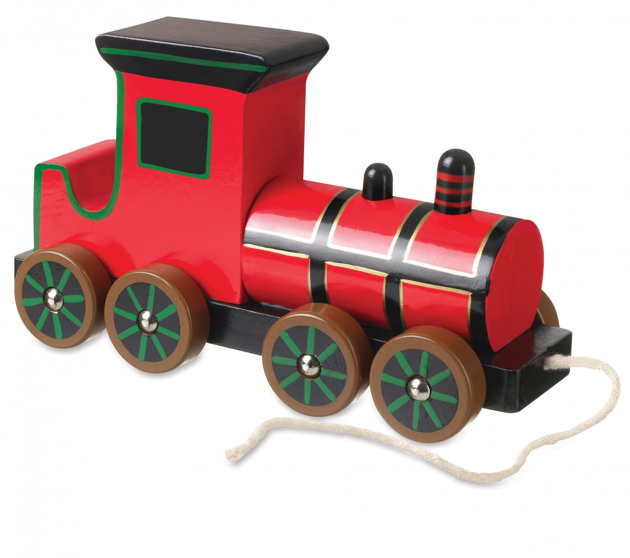 Vehicule - Jucarie de tras Locomotiva cu aburi, Orange Tree Toys