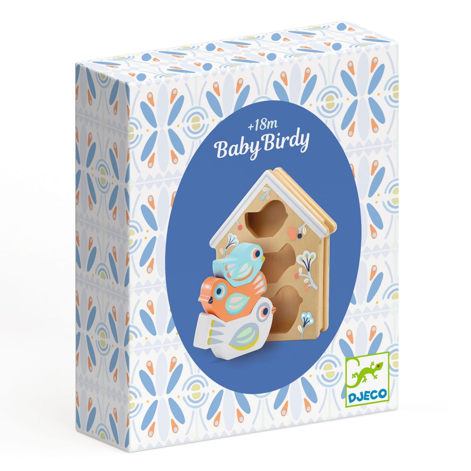 Jucarie din lemn Djeco, BabyBirdi, 1-2 ani + [3]