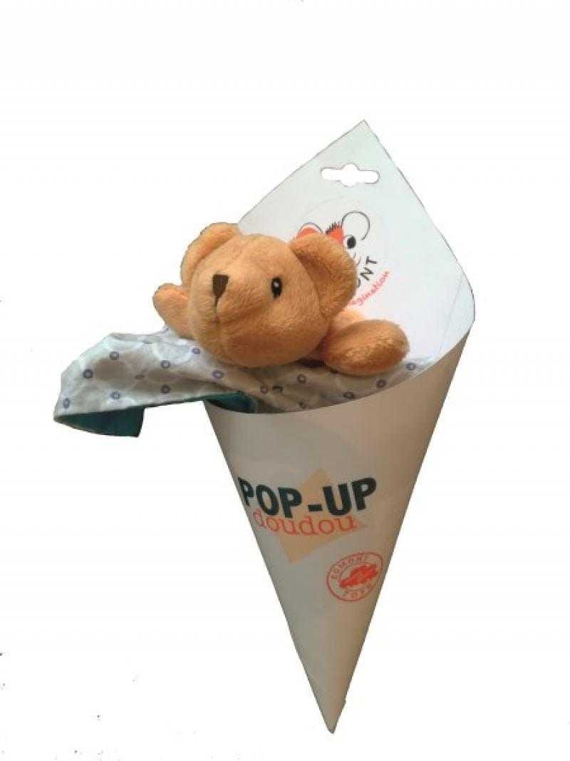 Jucarie din textil pentru bebe, elefant pop-up, Egmont toys, 0-1 ani + [2]