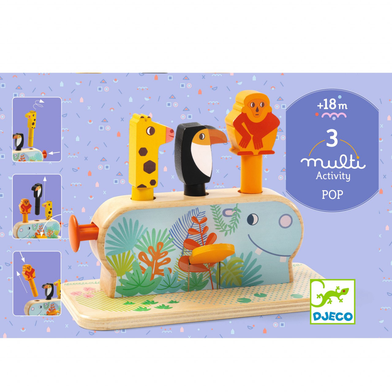 Jucarie pop-up multi activity, Djeco, 18 luni+ [4]