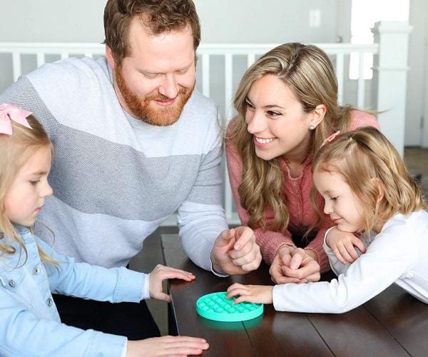 JUCARIE SENZORIALA ANTISTRES POP IT ORIGINAL GO POP ROUNDO, TURCOAZ, FoxMind, 6-7 ani + [3]