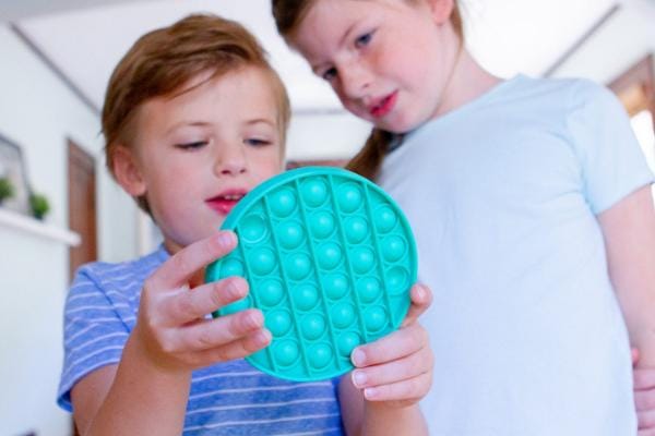 JUCARIE SENZORIALA ANTISTRES POP IT ORIGINAL GO POP ROUNDO, TURCOAZ, FoxMind, 6-7 ani + [2]