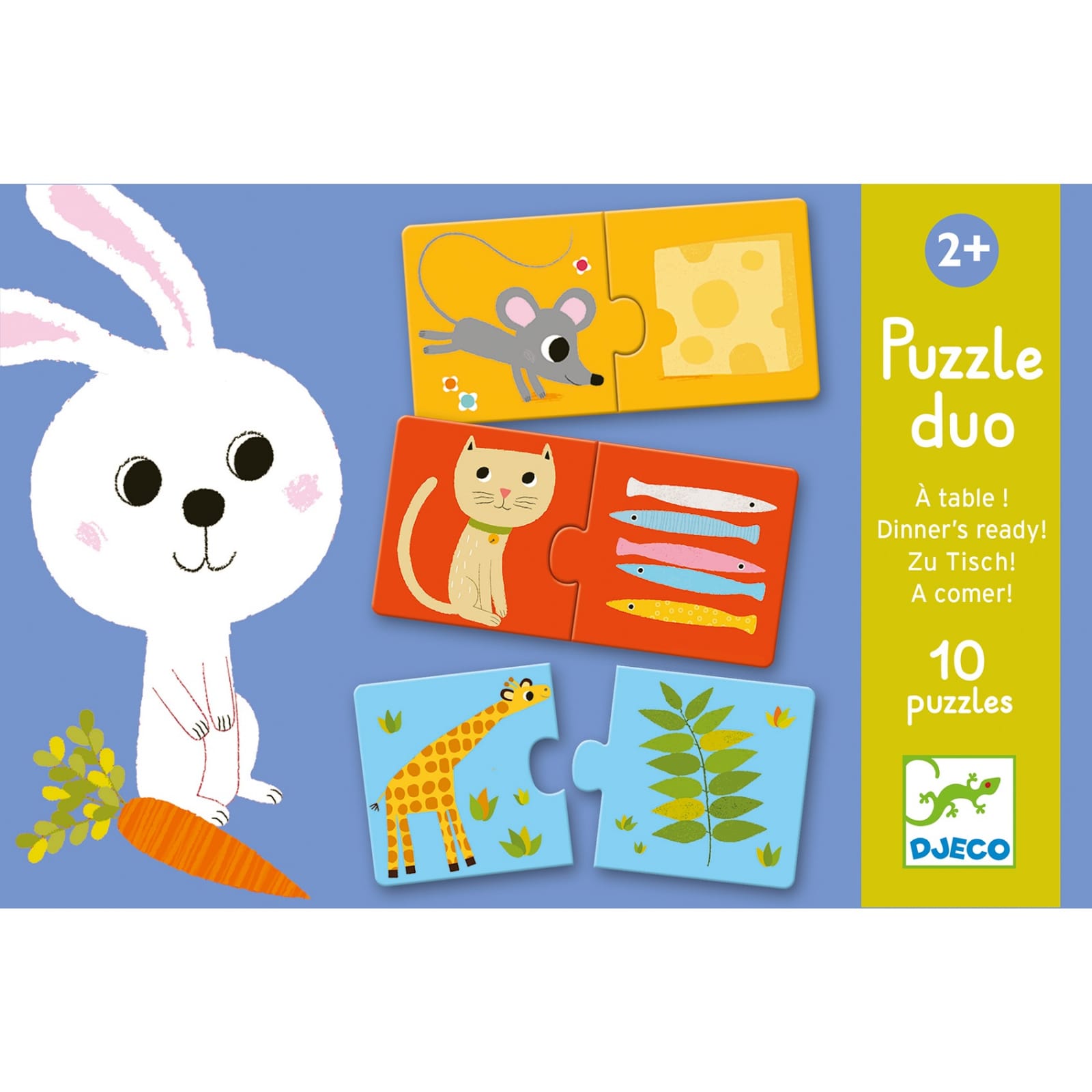 Puzzle - Jucarii Educative Puzzle duo Djeco La masa, 1-2 ani +