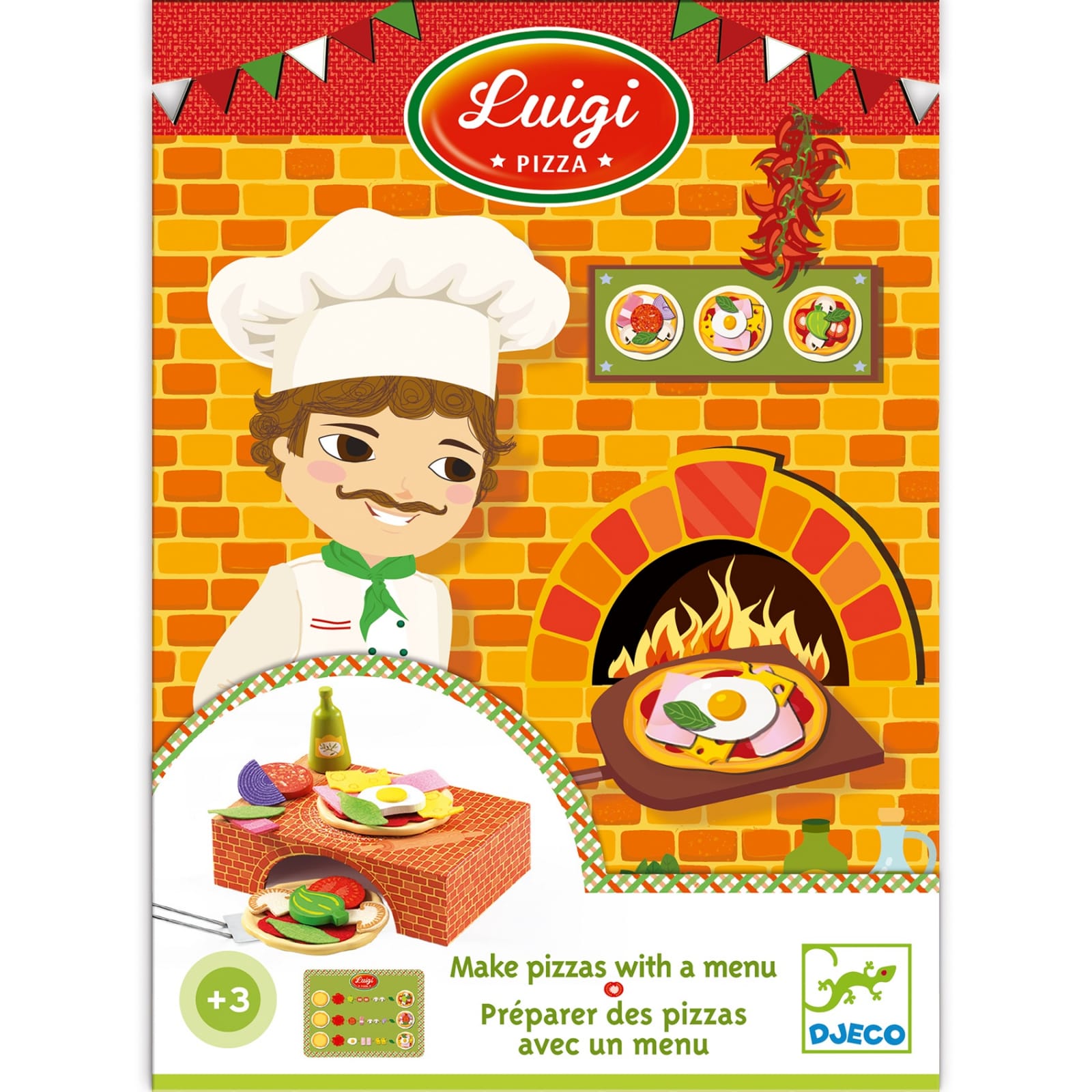 Jucarii Montessori Pizza Luigi, Djeco, 2-3 ani + [2]