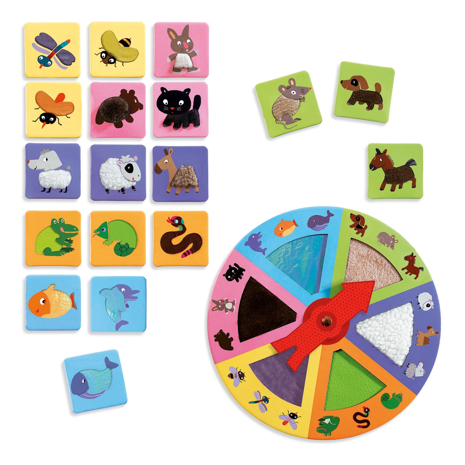 Jucarii Montessori Tactilo loto Djeco, 2-3 ani + [3]