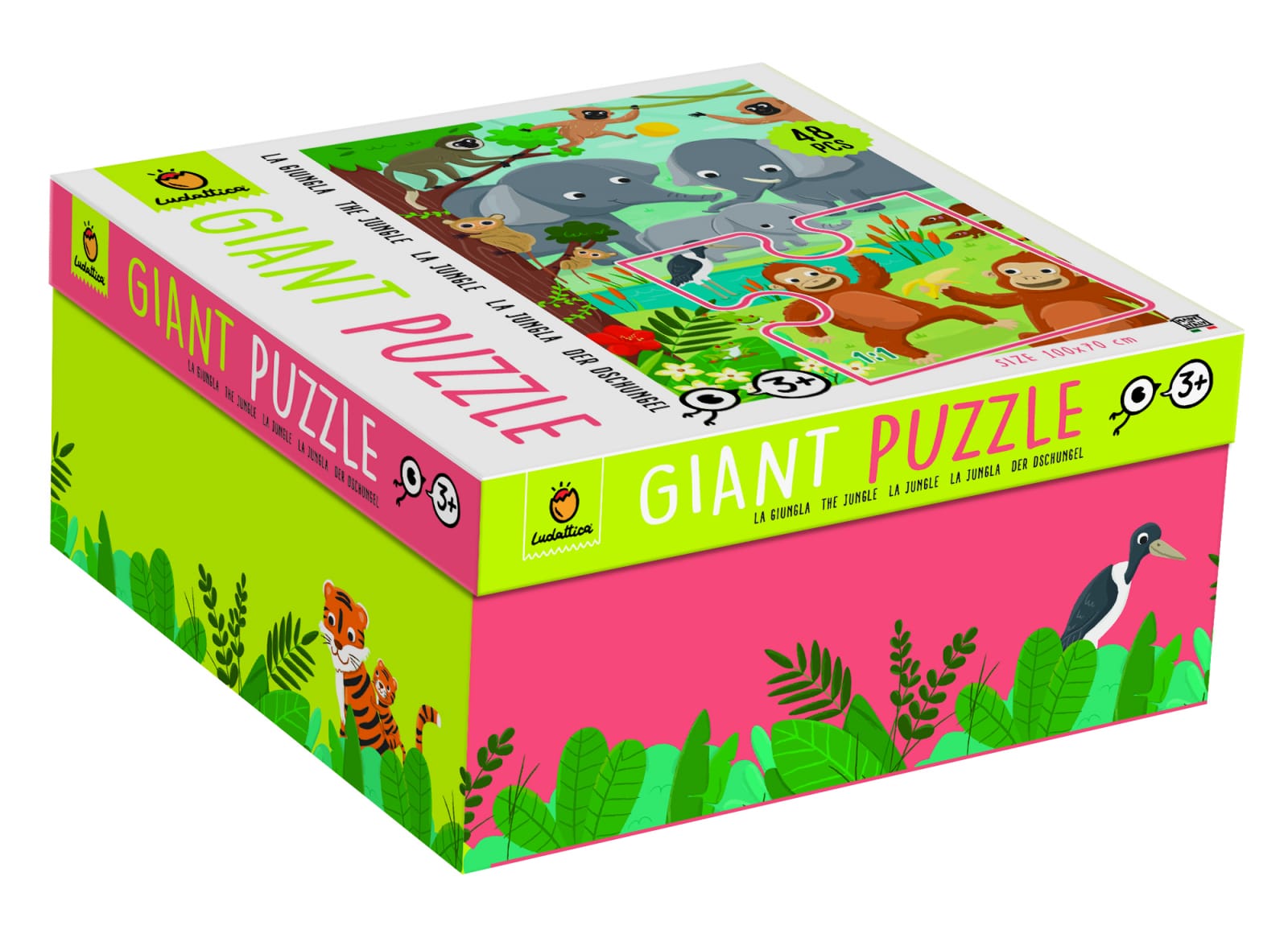 Cadouri copii - Puzzle de podea - Jungla +3 Ani, 48 piese