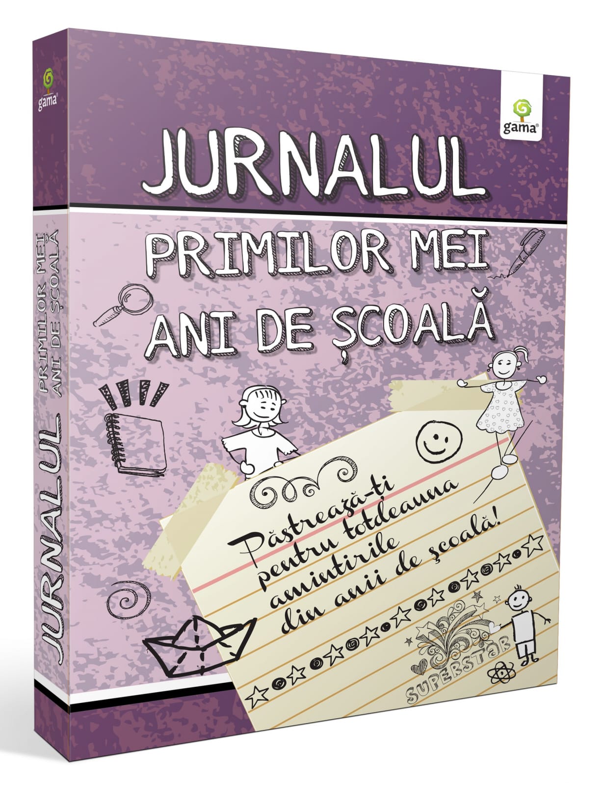 Vârsta - Jurnalul primilor mei ani de şcoală (mov), Editura Gama, 6-7 ani +