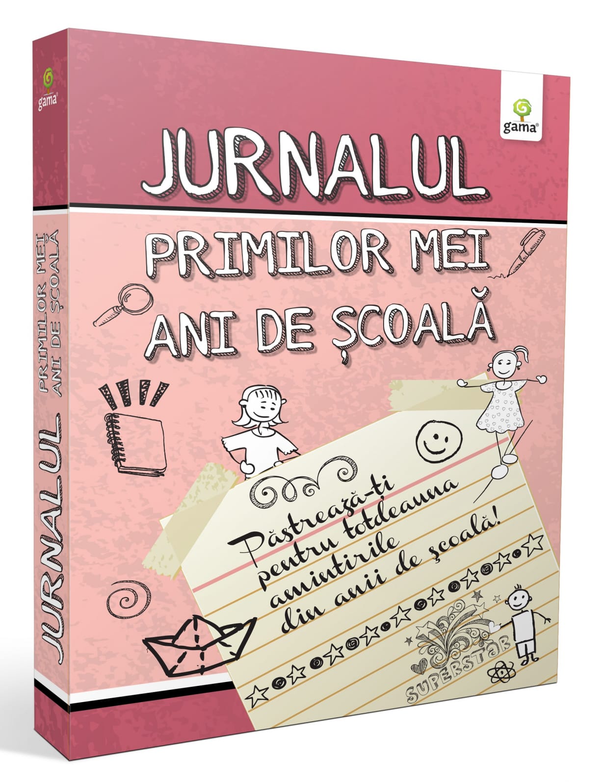 Vârsta - Jurnalul primilor mei ani de şcoală (roz), Editura Gama, 6-7 ani +