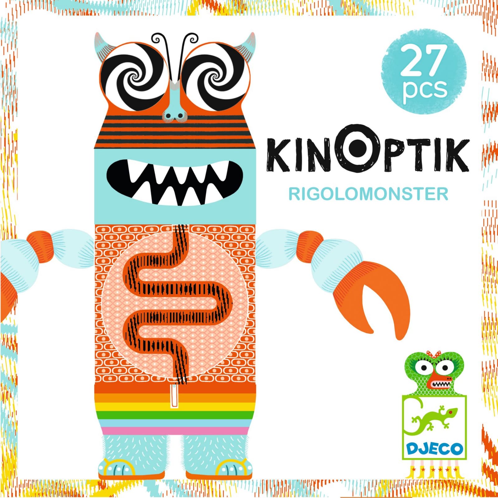 Jucarii educative 6 - 7 ani - Kinoptik Rigolomonsters, Djeco, 4-5 ani +