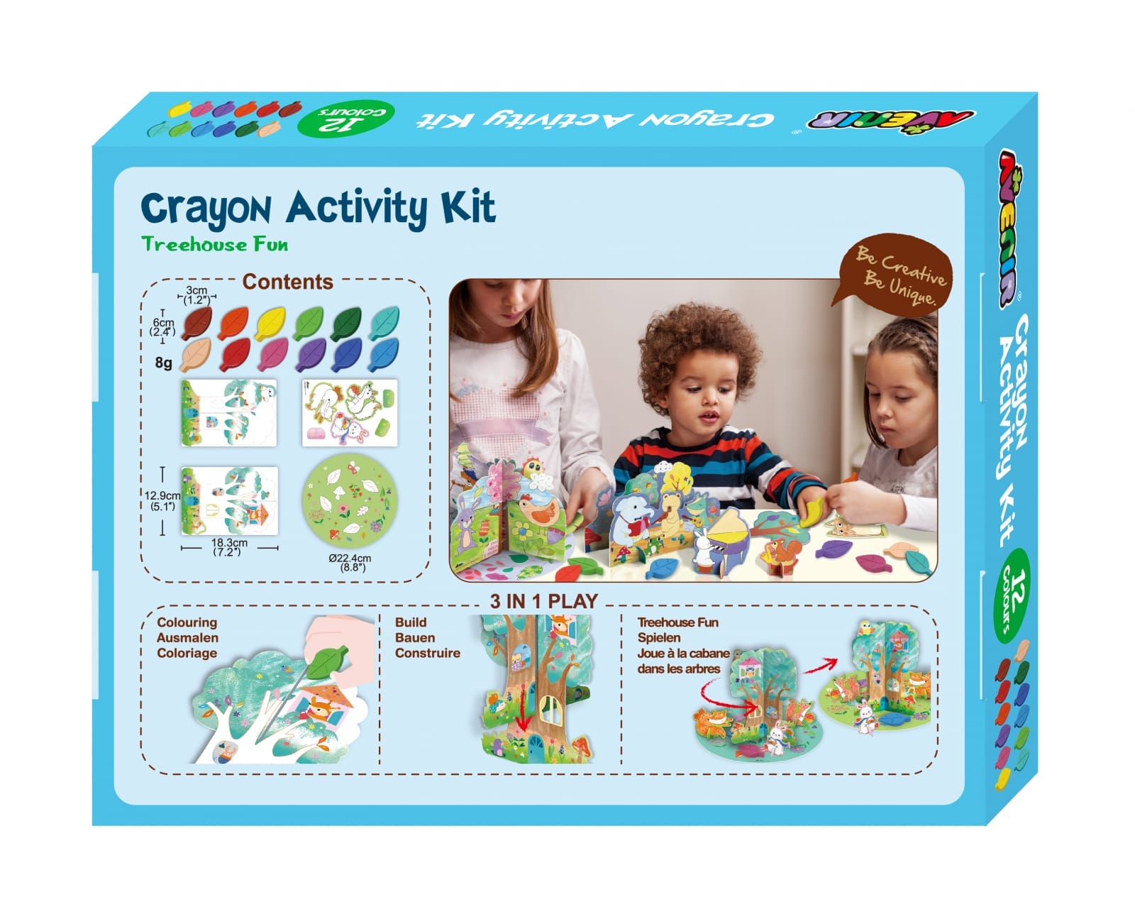 Kit de activitati cu creioane colorate - Distractie in casuta din copac, + 3 ani [2]
