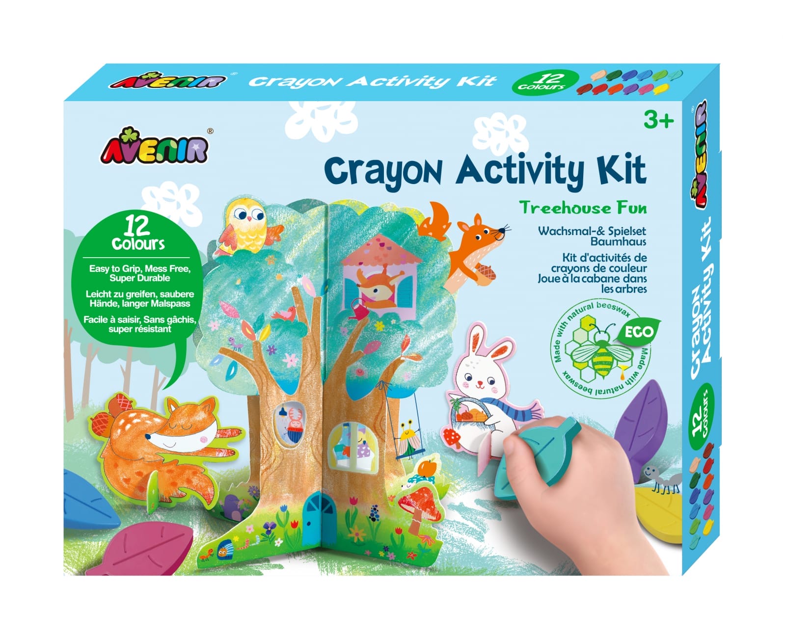 Kit de activitati cu creioane colorate - Distractie in casuta din copac, + 3 ani [1]