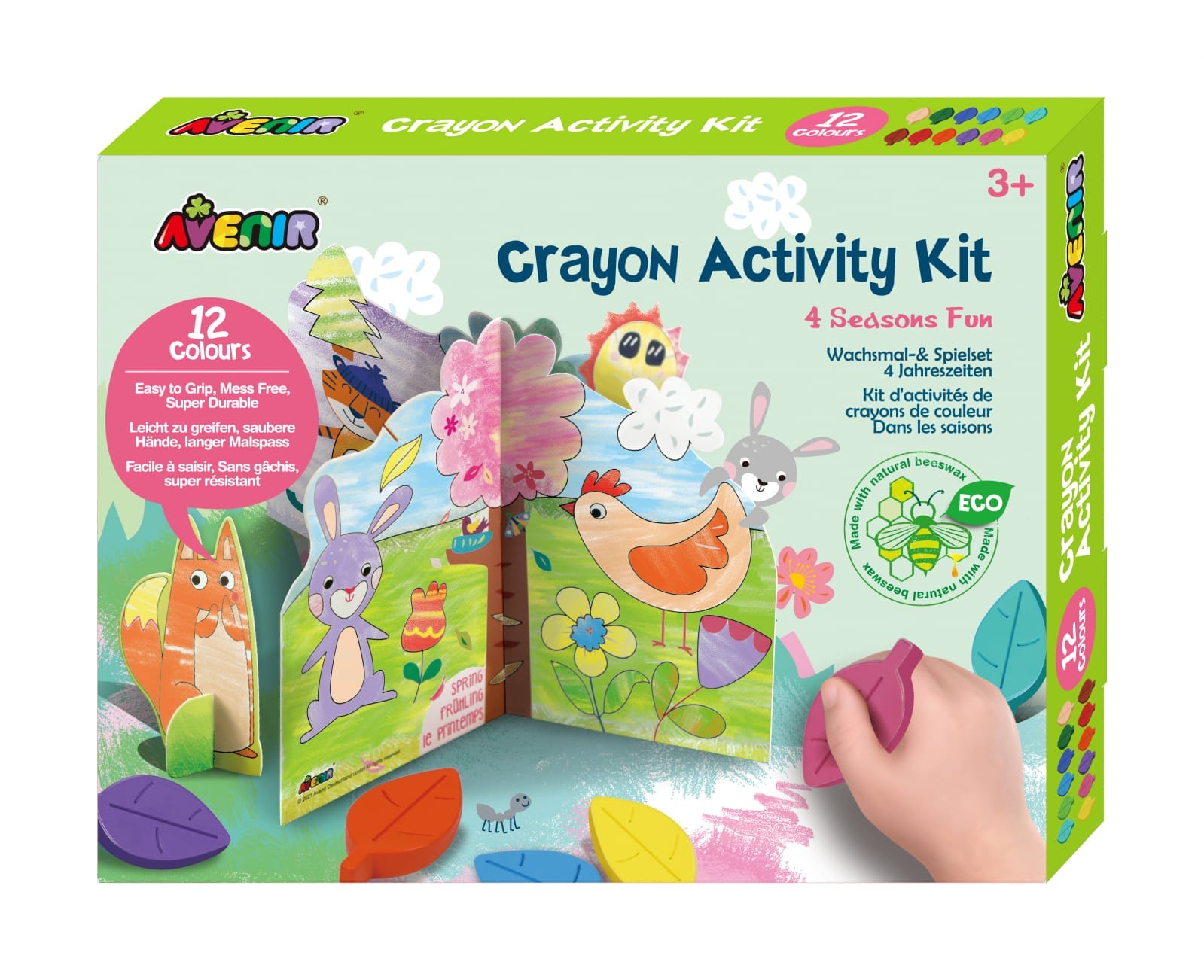 Kit de activitati cu creioane colorate - Distractie in 4 anotimpuri, + 3 ani [1]