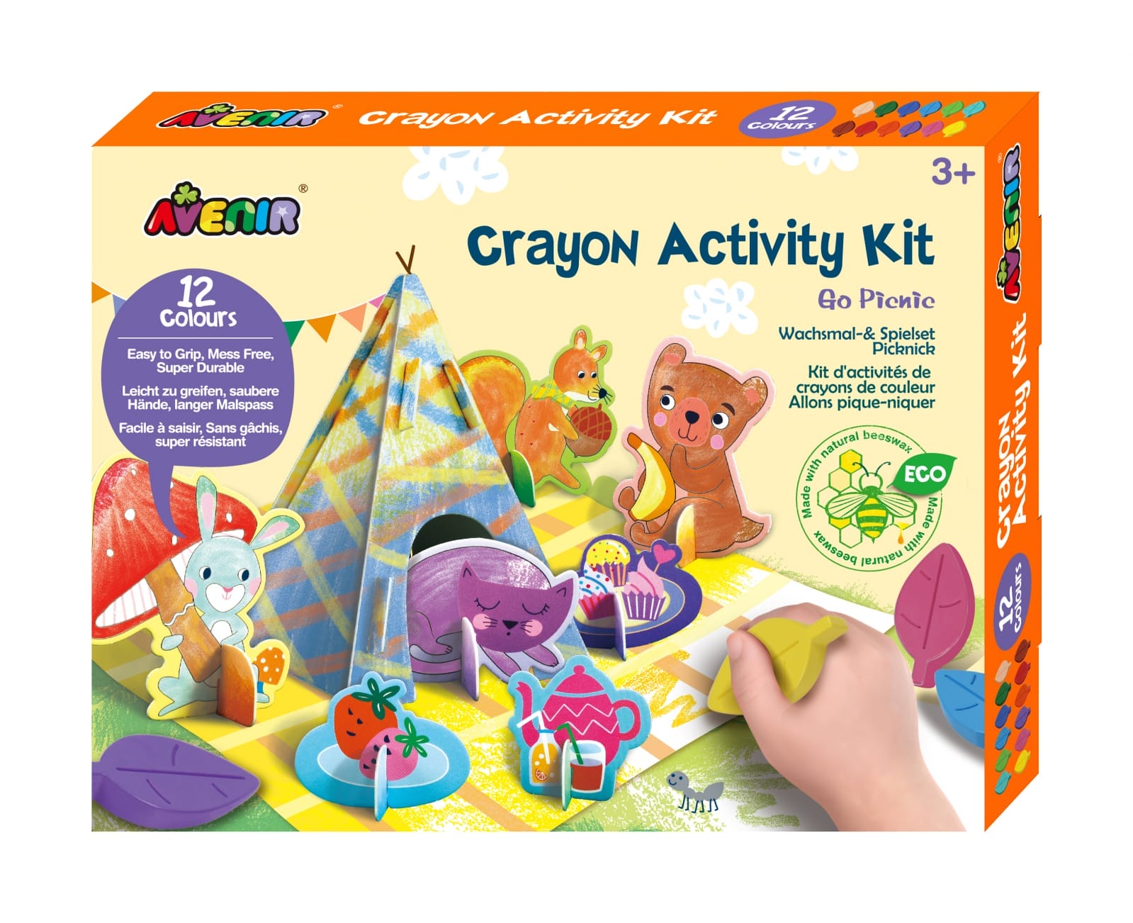 Kit de activitati cu creioane colorate - La picnic, + 3 ani [1]