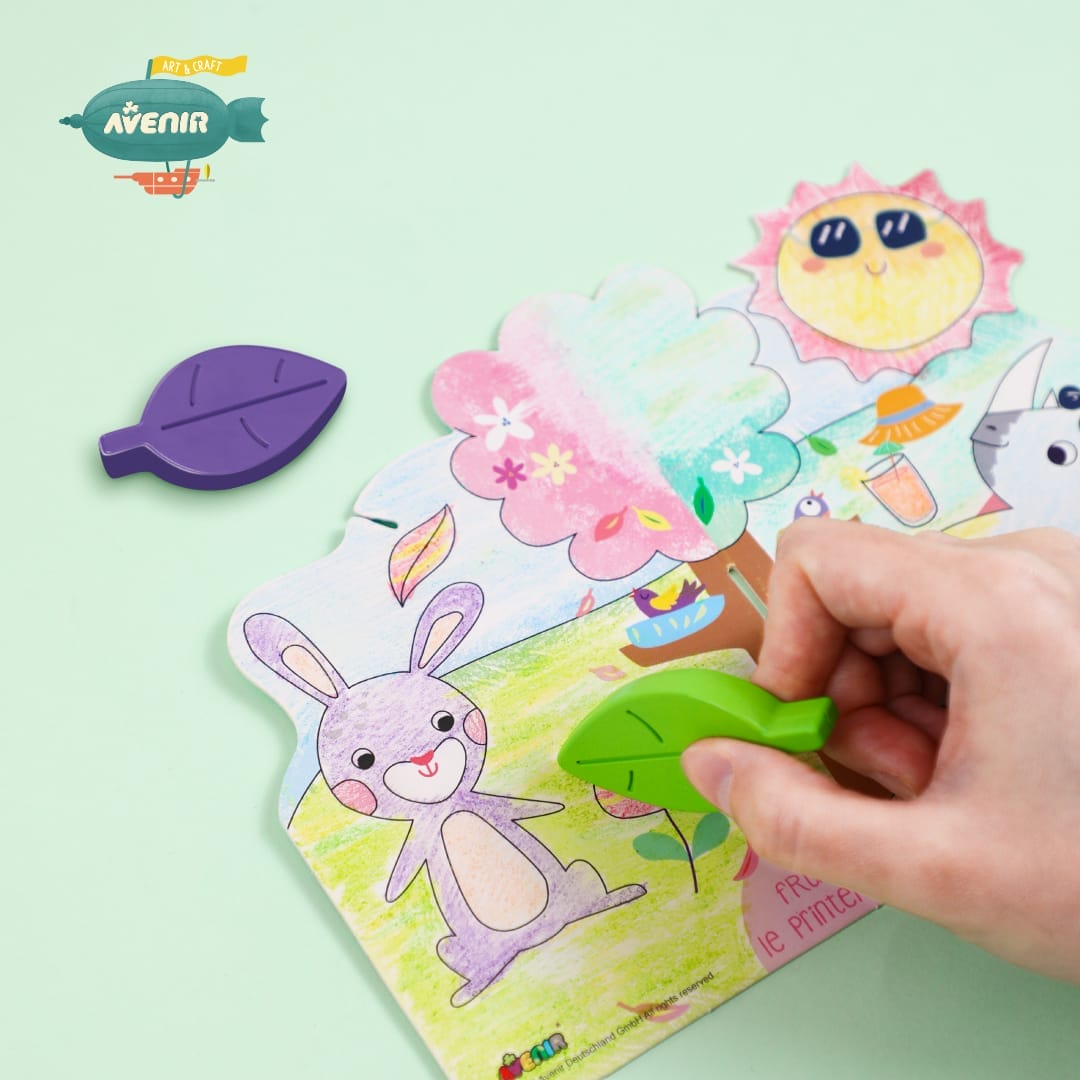 Kit de activitati cu creioane colorate - La picnic, + 3 ani [5]