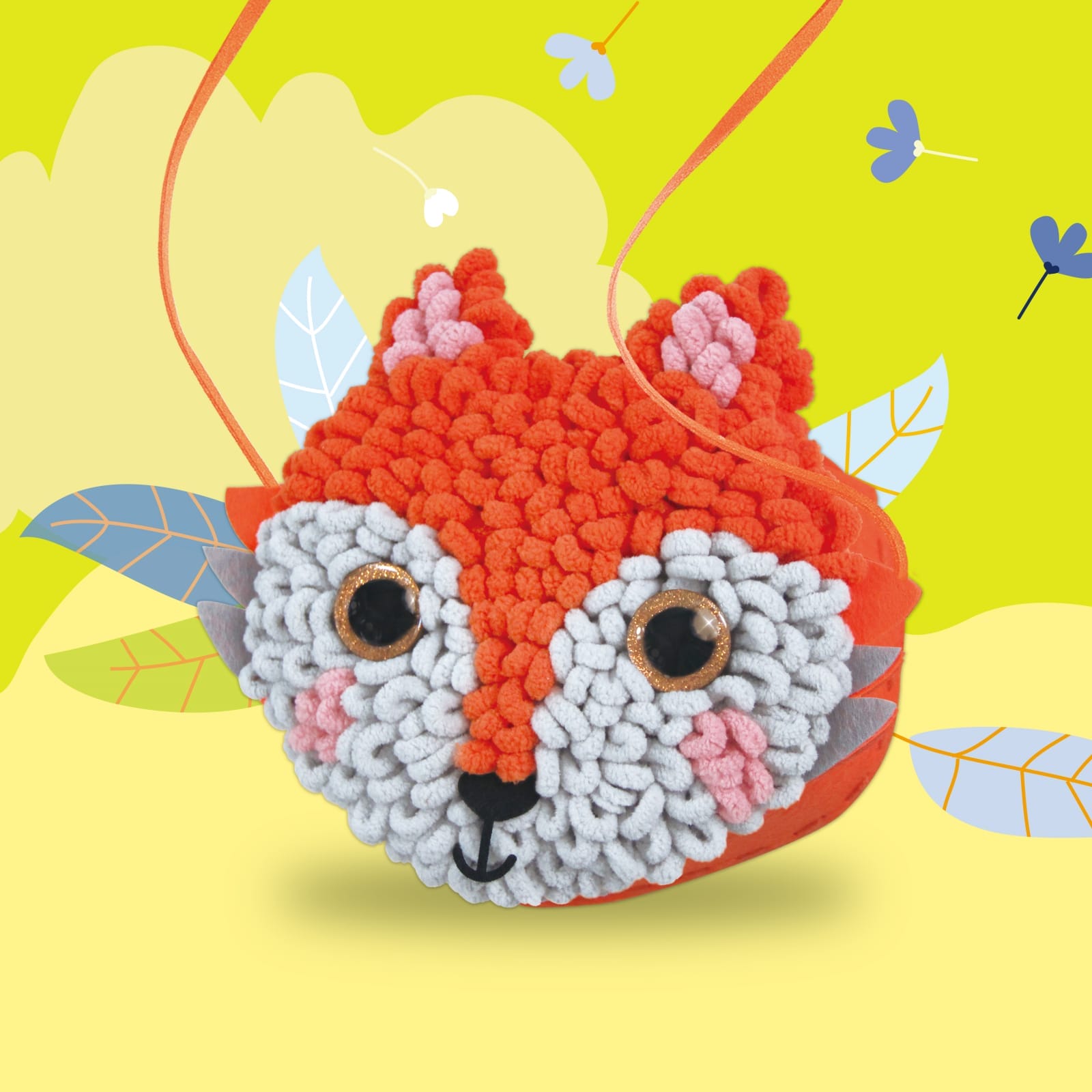 Kit DIY Loopie Fun -  Prima mea geanta de plus bucle, Vulpe, + 6 ani [8]