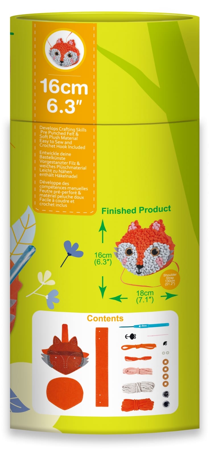 Kit DIY Loopie Fun -  Prima mea geanta de plus bucle, Vulpe, + 6 ani [4]