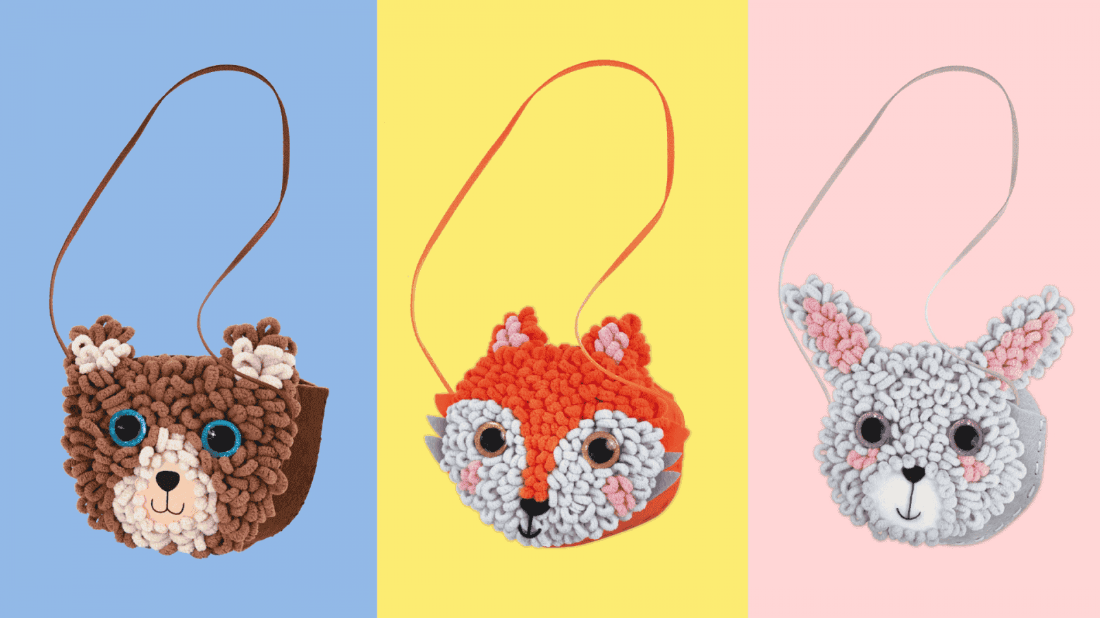 Kit DIY Loopie Fun -  Prima mea geanta de plus bucle, Ursulet, + 6 ani [7]