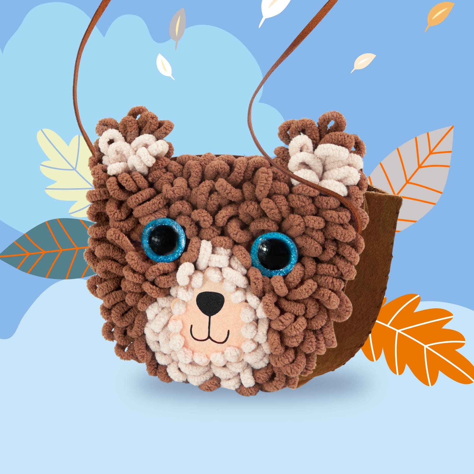 Kit DIY Loopie Fun -  Prima mea geanta de plus bucle, Ursulet, + 6 ani [3]