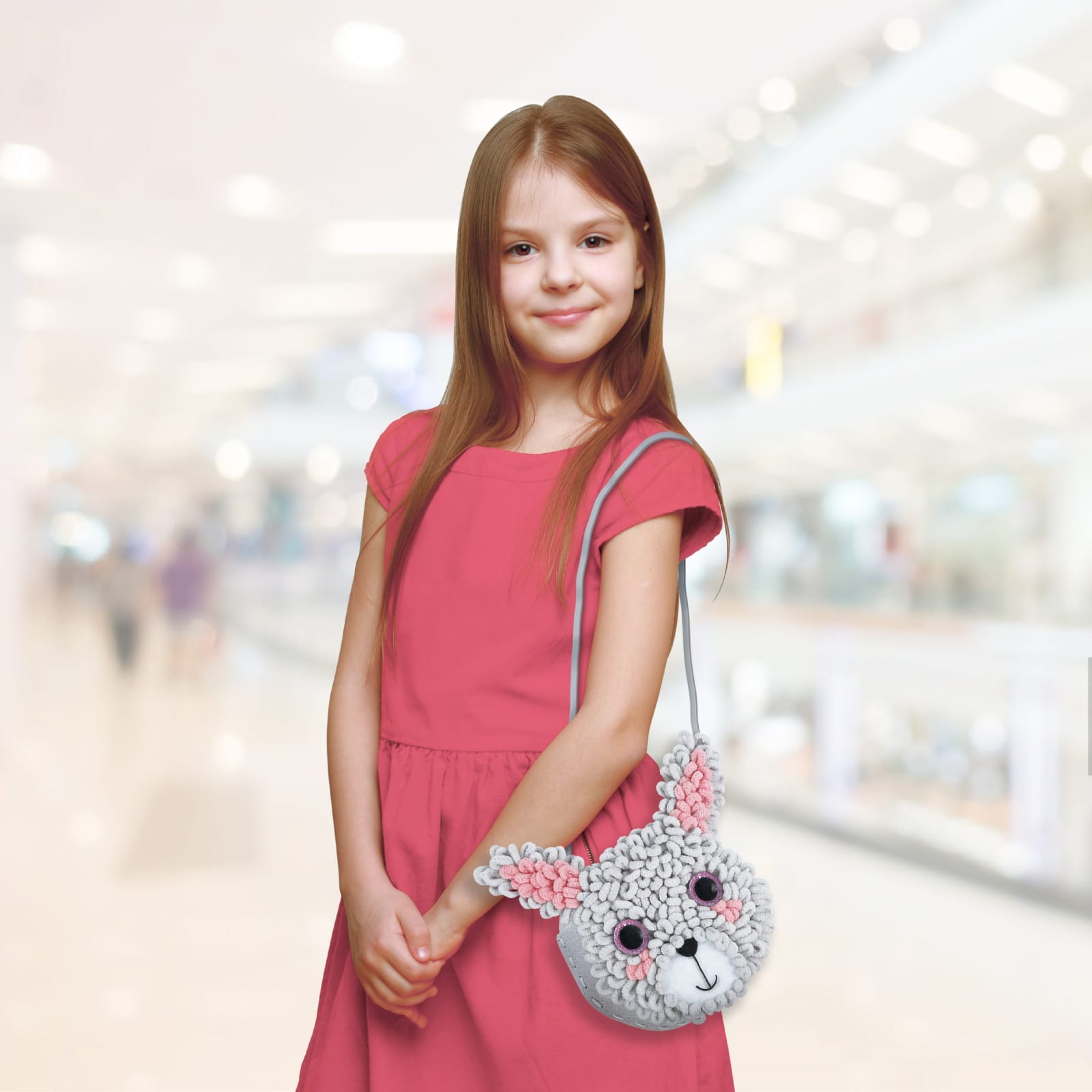 Kit DIY Loopie Fun -  Prima mea geanta de plus bucle, Iepuras, + 6 ani [2]