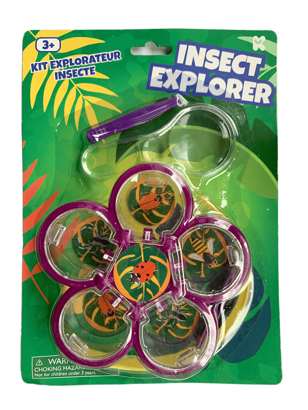 Jocuri si jucarii stiinta - Kit explorare insecte, suport cu 6 pozitii Keycraft, + 6 ani