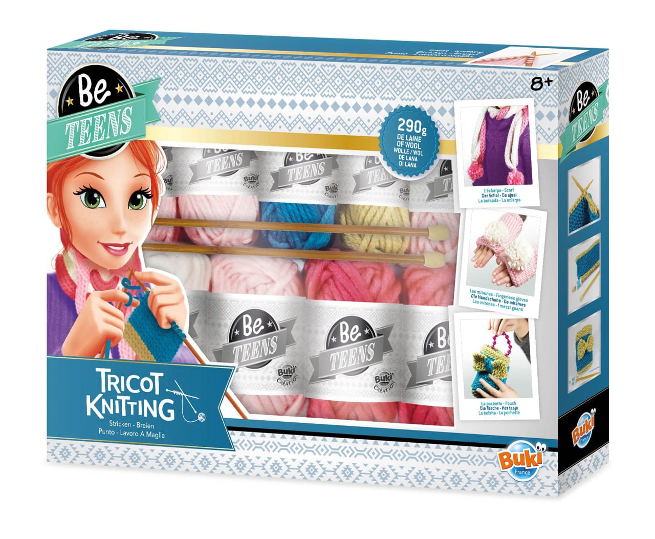 Vârsta - Kit pentru tricotat, BUKI France, 8-9 ani +