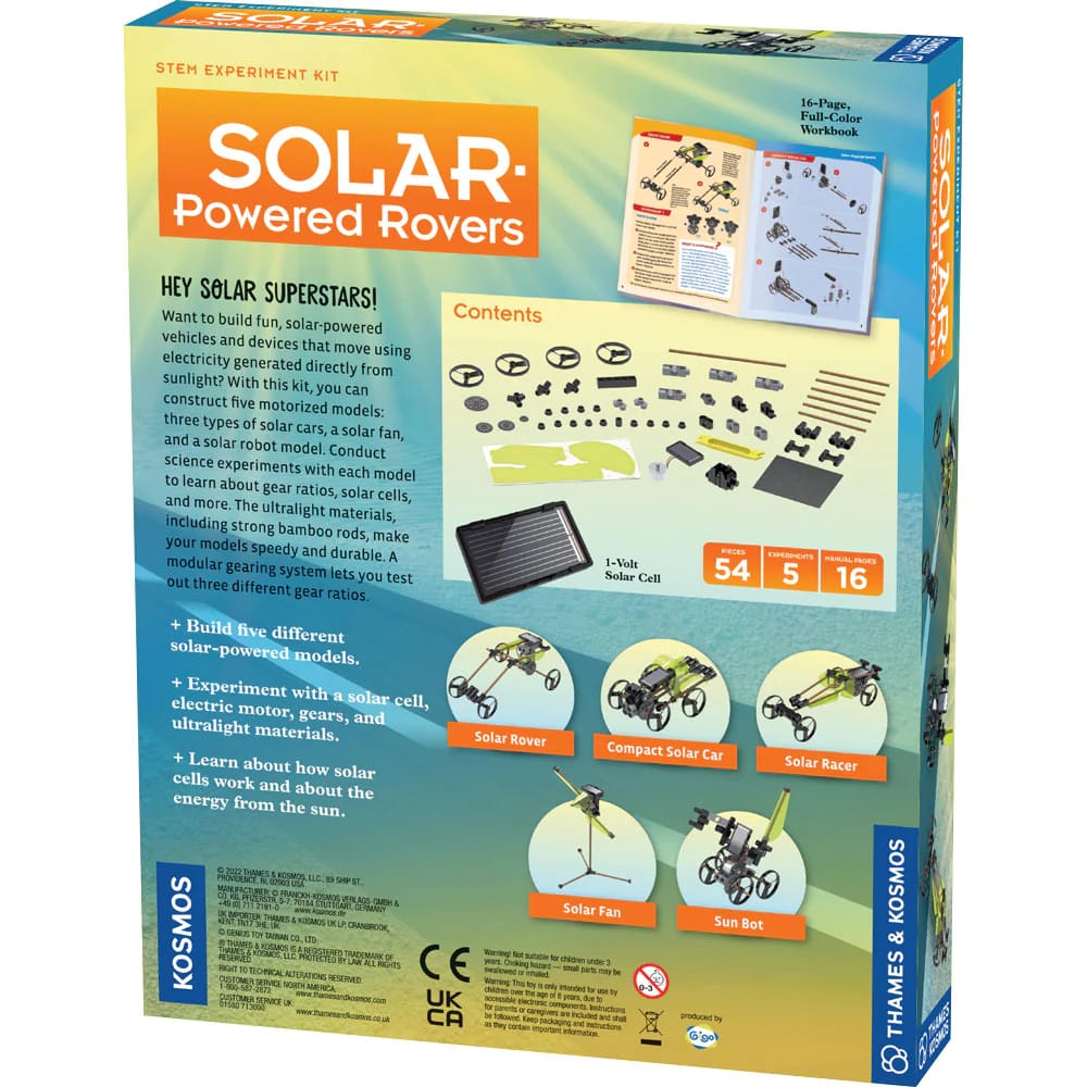 Kit STEM de contruit vehicule cu energie solara, 8 ani+ [4]