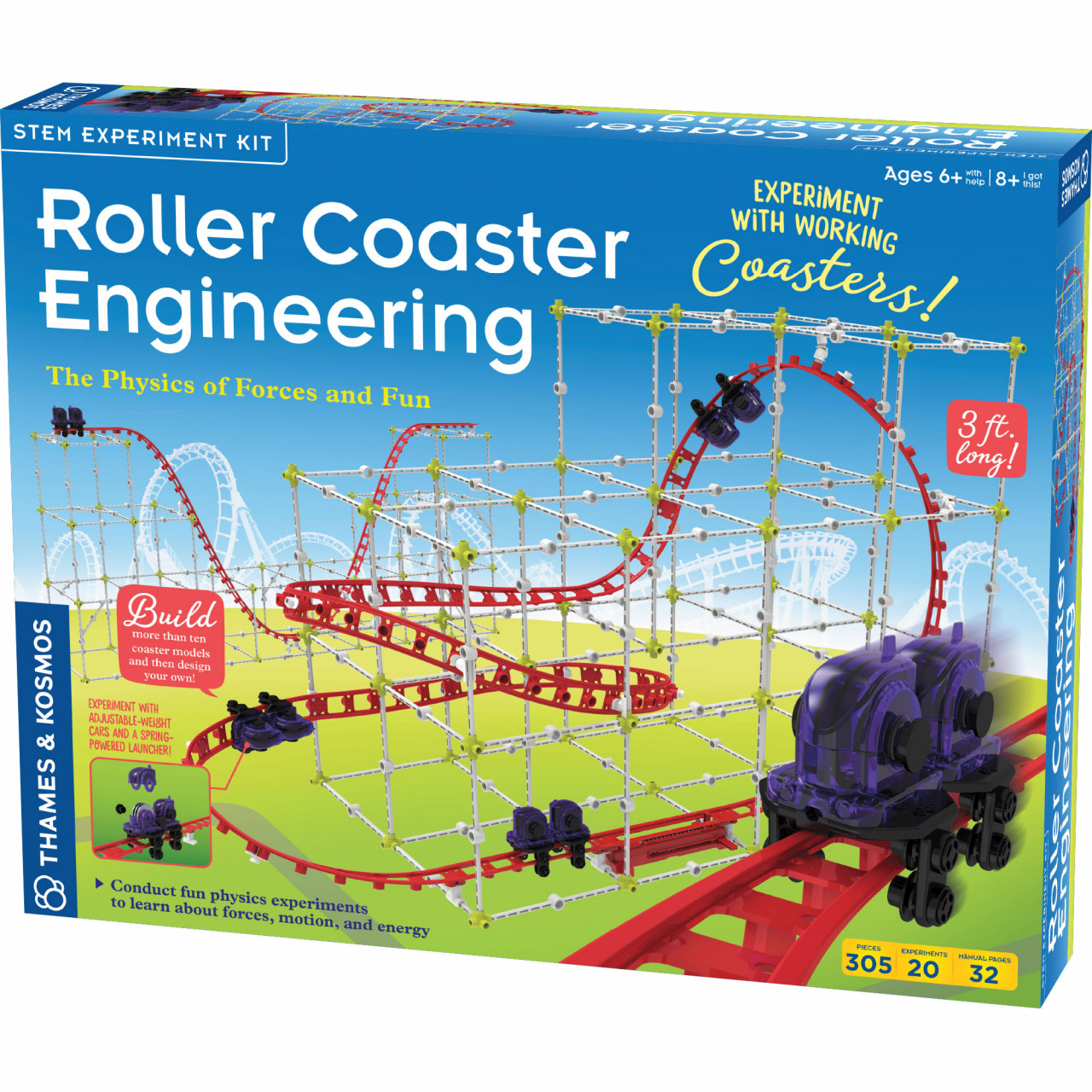 Jucarii si jocuri copii - Kit STEM Inginerie pentru roller coaster