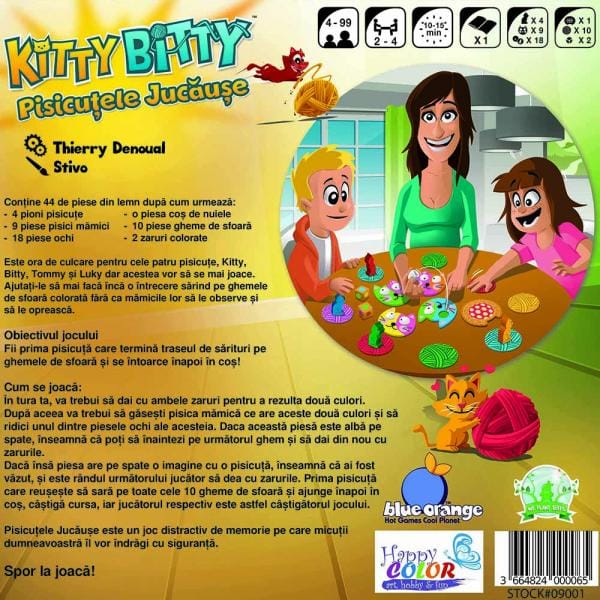 Joc de memorie KITTY BITTY - PISICUTELE JUCAUSE, Blue Orange, +4 ani [2]
