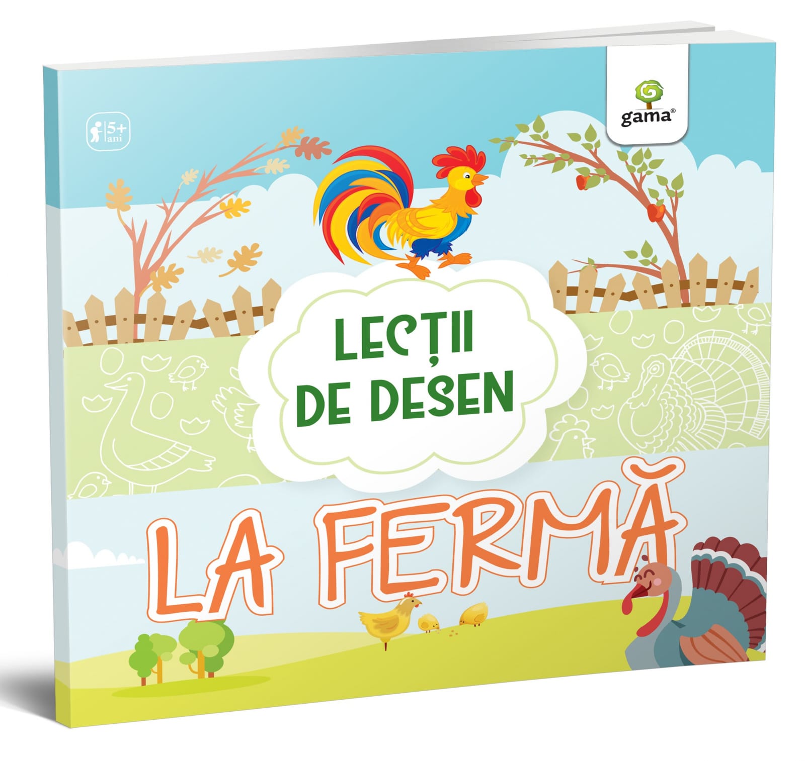 Jucarii si jocuri copii - La fermă, Editura Gama, 4-5 ani +