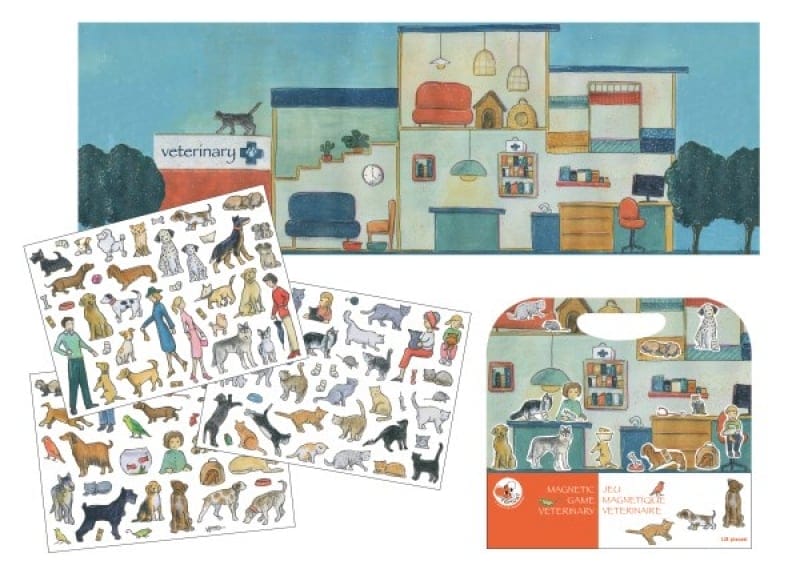 Jocuri cu magneti - La medicul veterinar, set magnetic, Egmont toys, 2-3 ani +