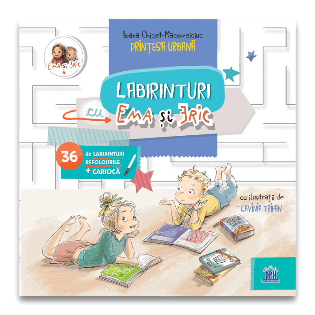 Carti educative - Labirinturi cu Ema si Eric, DPH, 2-3 ani +