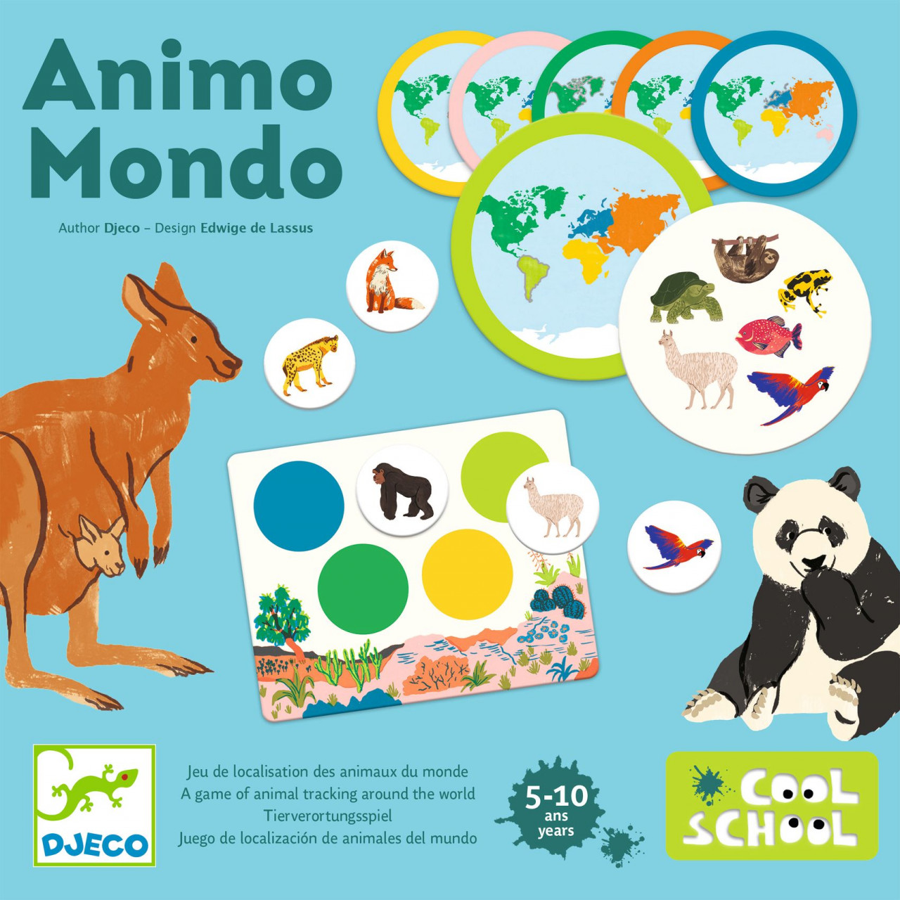 Jucarii si jocuri copii - Loto Animo mondo, Djeco