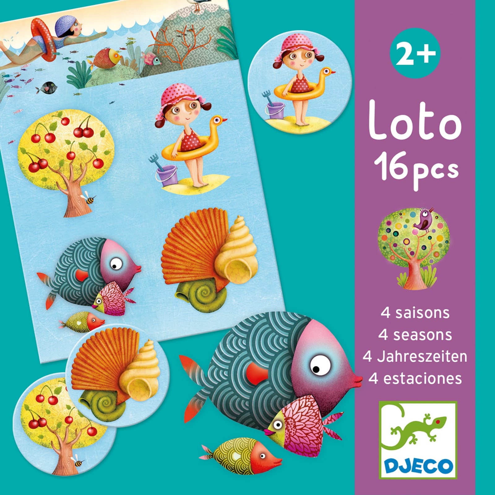 Cadouri copii - Loto cu anotimpuri Djeco, 1-2 ani +