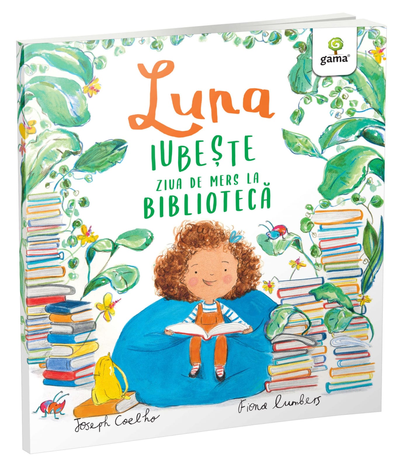 Luna iubește ziua de mers la bibliotecă, Editura Gama, 2-3 ani + [1]
