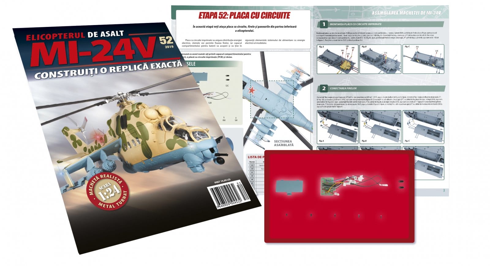 Macheta Elicopterului de asalt MI-24V Nr.52, Eaglemoss, 12 ani + [1]