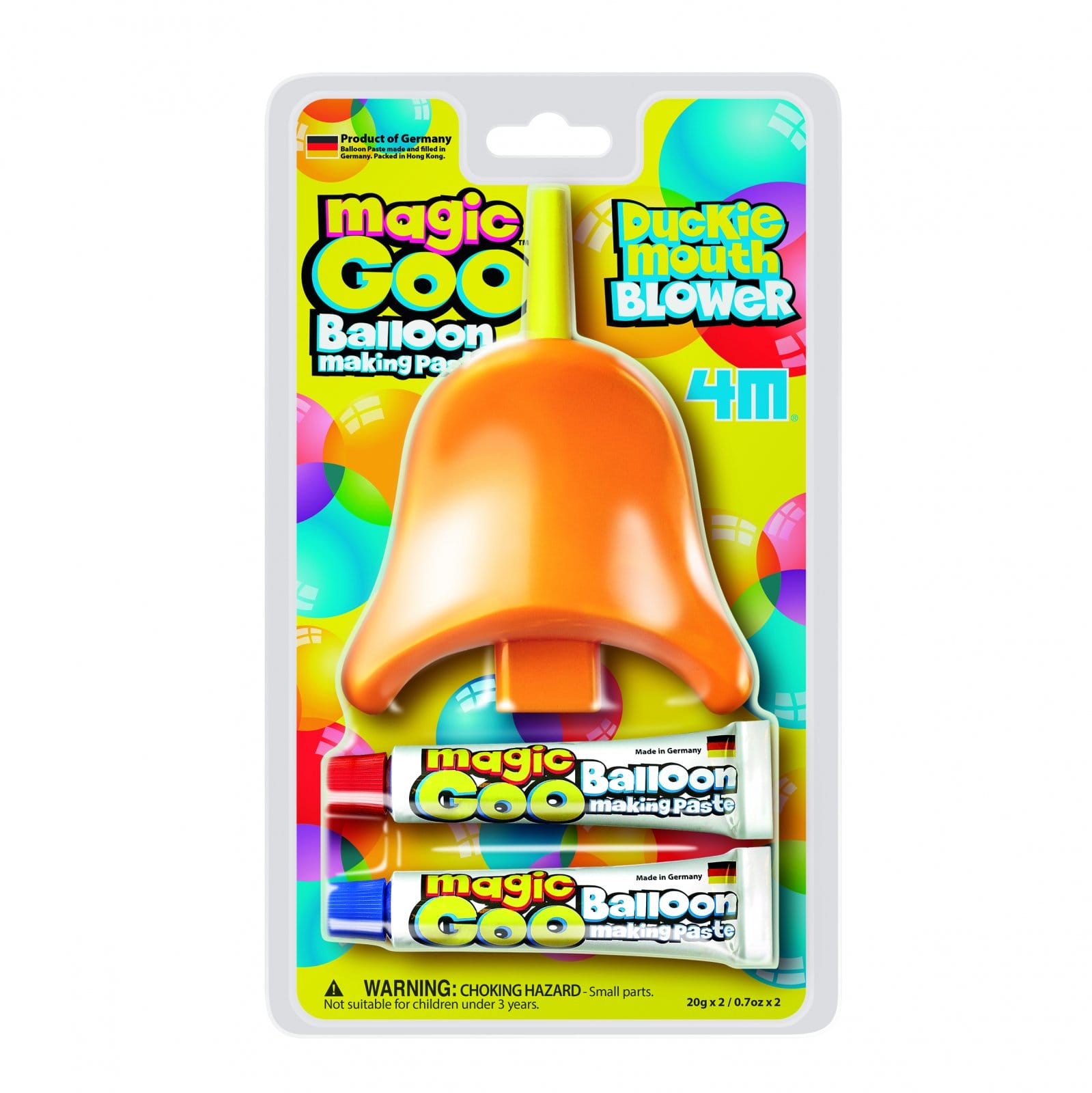 Jocuri creative - Magic Goo - Pasta de facut baloane cu suflatoare Cioc de Rata, Imagine Station, 4-5 ani +