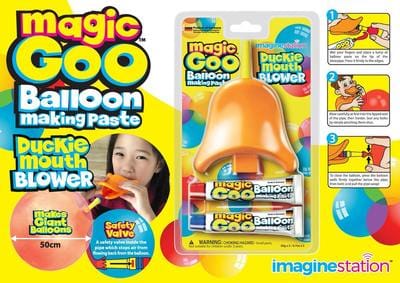 Magic Goo - Pasta de facut baloane cu suflatoare Cioc de Rata, Imagine Station, 4-5 ani + [2]