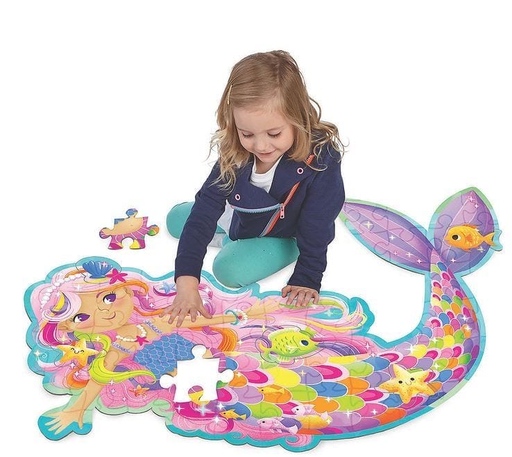 Puzzle de podea Sirena Magica, 100 cm, Peaceable Kingdom, +3 ani [2]