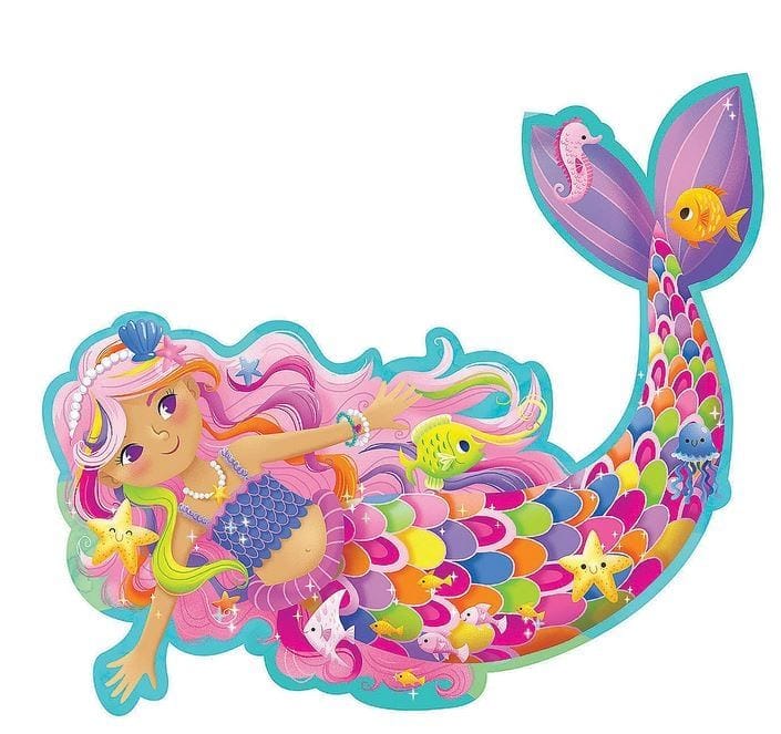 Puzzle de podea Sirena Magica, 100 cm, Peaceable Kingdom, +3 ani [3]