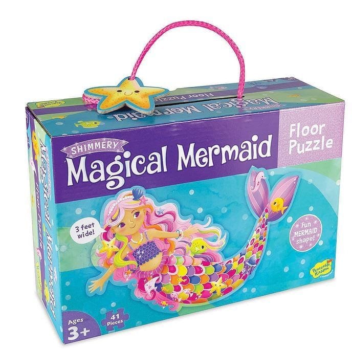 Puzzle de podea Sirena Magica, 100 cm, Peaceable Kingdom, +3 ani [1]