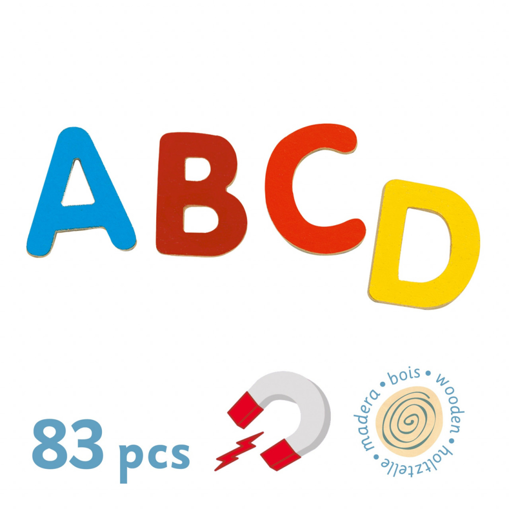 83 Litere magnetice pentru copii- Djeco, 2-3 ani + [3]