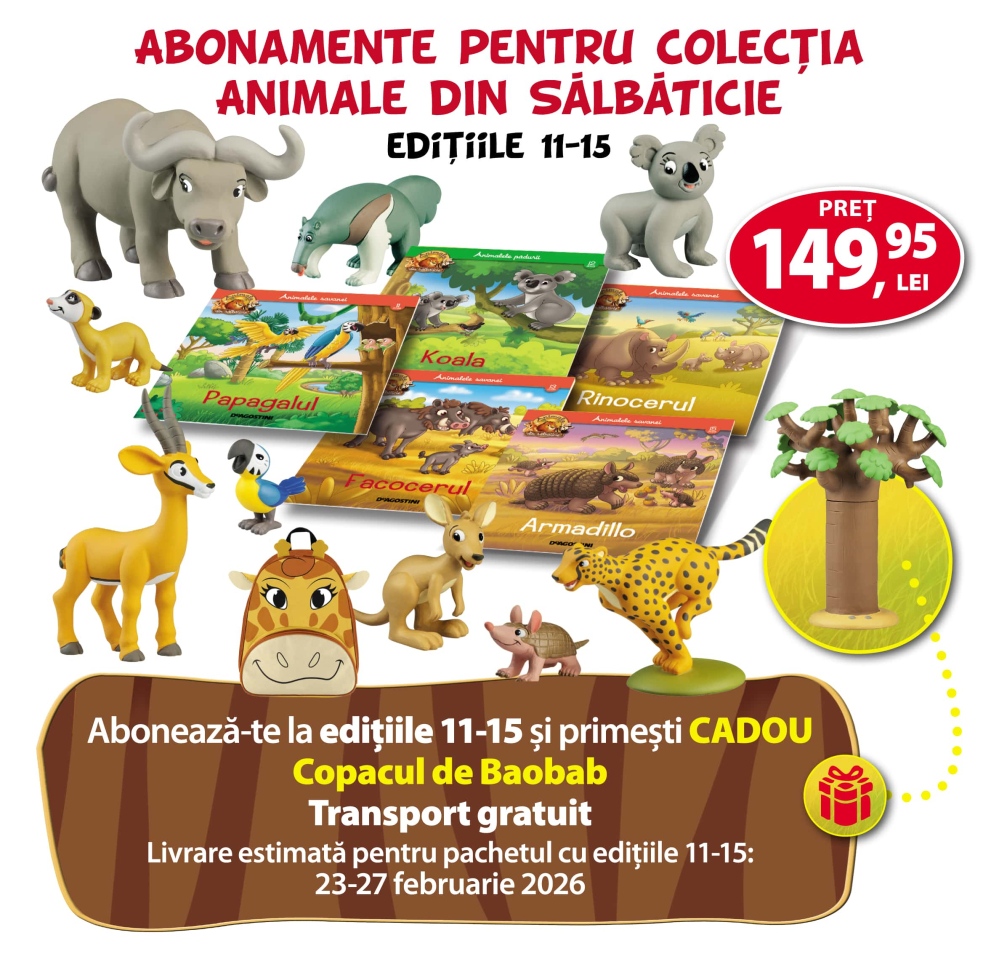 Abonament editiile 11-15 Colectia Animale din salbaticie