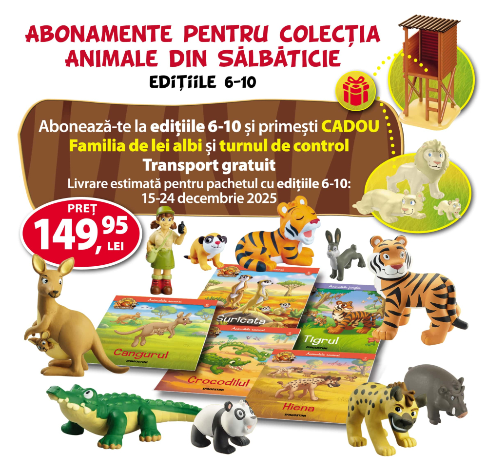 Abonament editiile 6-10 Colectia Animale din salbaticie